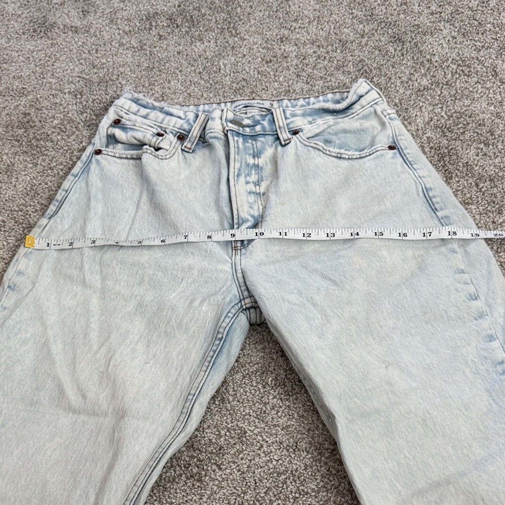Abercrombie & Fitch Curve Love Acid Wash High-Rise Mom Jeans SZ 2 3/$30 - Picture 16 of 16